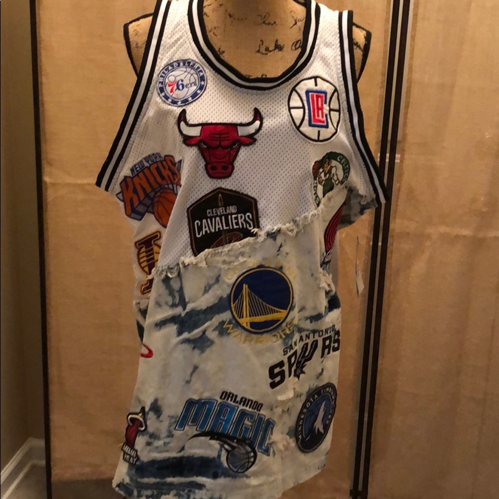 NWT NBA Jean and Jersey Team Jersey